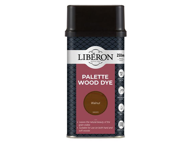 Liberon Palette Wood Dye Walnut 250ml 