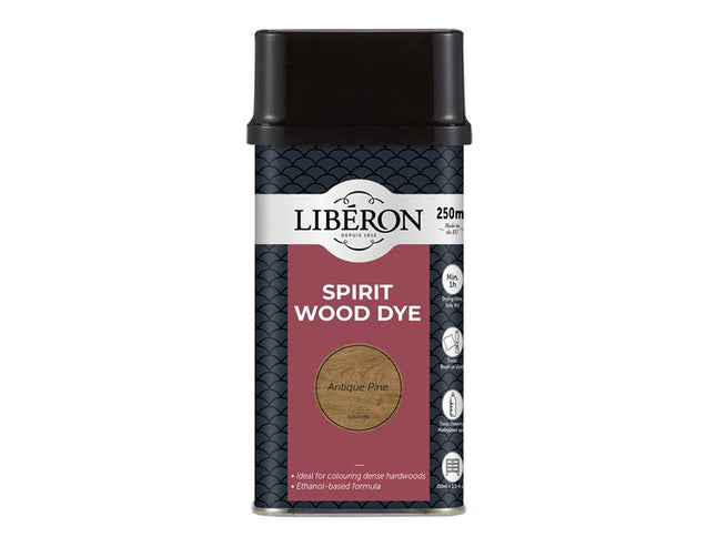 Liberon Spirit Wood Dye Antique Pine 250ml 