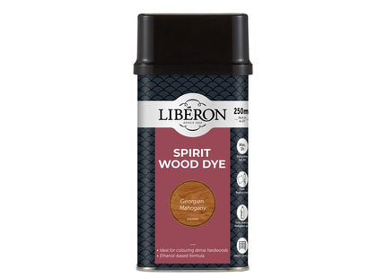 Liberon Spirit Wood Dye Georgian Mahogany 250ml