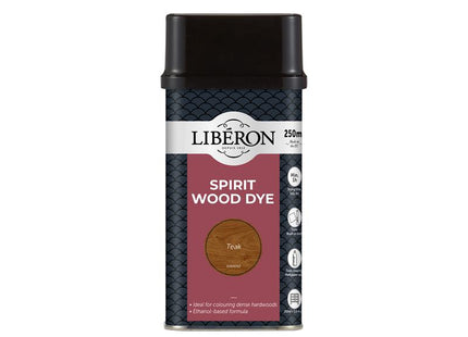 Liberon Spirit Wood Dye Teak 250ml 