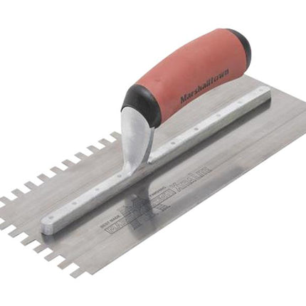 Marshalltown 6mm Stainless Steel Square Notched Trowel DuraSoft® Handle 