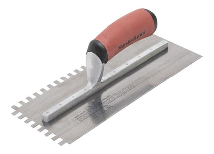 Marshalltown 10mm Stainless Steel Square Notched Trowel DuraSoft® Handle 