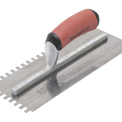 Marshalltown 10mm Stainless Steel Square Notched Trowel DuraSoft® Handle 