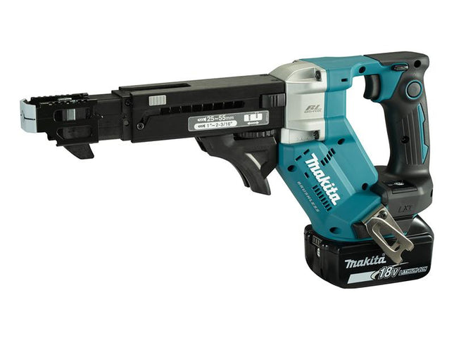 Makita DFR551RTJ LXT Auto Feed Screwdriver 18V 2 x 5.0Ah Li-ion MAKDFR551RTJ