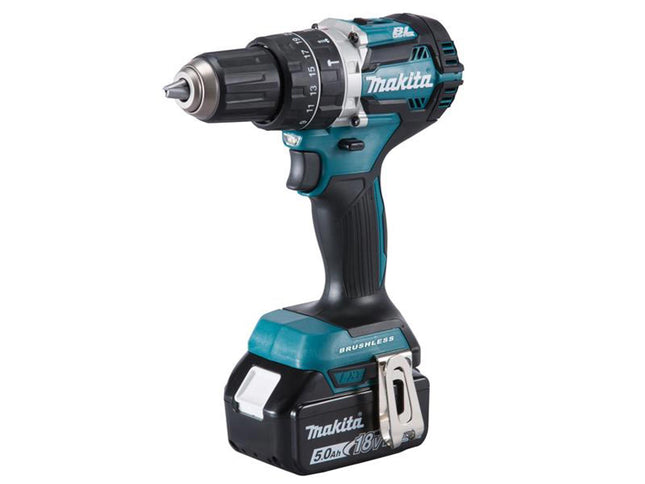 Makita Dhp484rtj Brushless Combi Drill 18V 2 X 5.0Ah Li-Ion