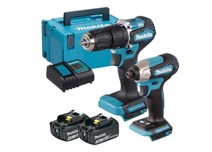 Makita Dlx2414sj 18V Lxt 2 Piece Brushless Kit 18V 2 X 3.0Ah Li-Ion