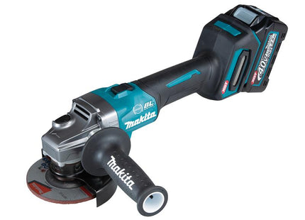 Makita GA004GD201 XGT 40Vmax BL Angle Grinder 115mm 40V 2 x 2.5Ah Li-ion MAKGA004GD21