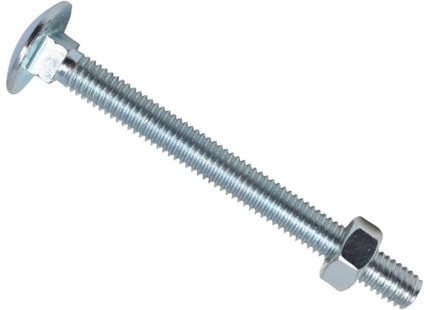 Metalmate Cup Square Hex Bolt & Nut Zp M6 X 65Mm Box 25