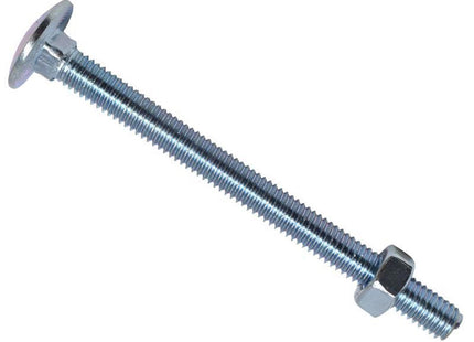 Metalmate Cup Square Hex Bolt & Nut Zp M6 X 75Mm Box 25