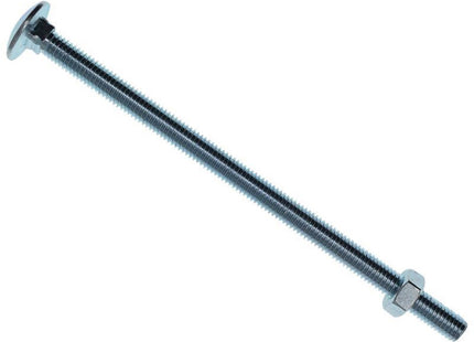 Metalmate Cup Square Hex Bolt & Nut Zp M8 X 150Mm Box 10