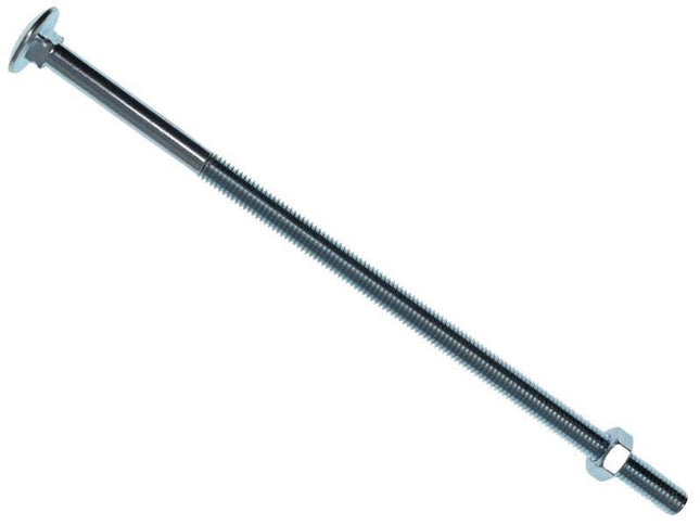 Metalmate Cup Square Hex Bolt & Nut Zp M8 X 200Mm Box 10