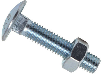 Metalmate Cup Square Hex Bolt & Nut Zp M10 X 50Mm Box 25