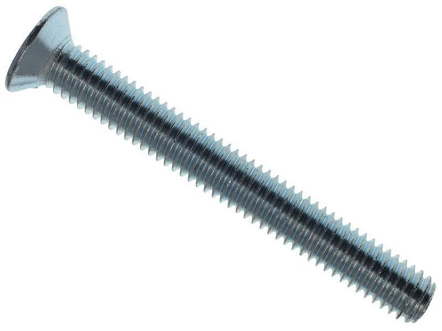 Metalmate Machine Screw Pozi Compatible Csk Zp M6 X 50Mm Box 25