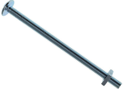 Metalmate Roofing Bolt & Nut Zp M6 X 100Mm (Box 25)