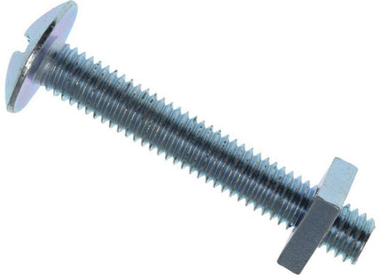 Metalmate Roofing Bolt & Nut Zp M6 X 40Mm (Box 25)