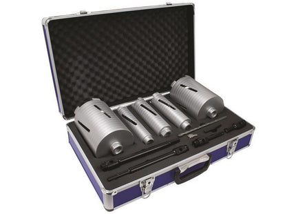 Mexco Slotted Dry Core Drill X90 Grade Kit, 11 Piece