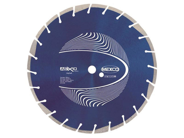 Mexco Asphalt  X10 Grade Diamond Blade 350 X 20Mm