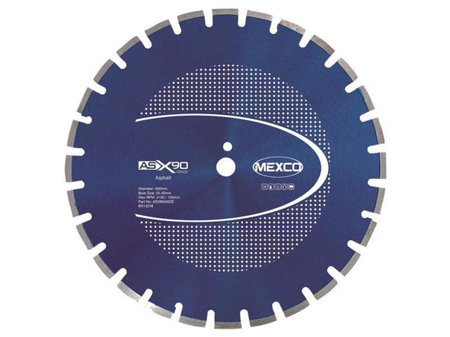 Mexco Asphalt X90 Grade Diamond Blade 450 X 25Mm