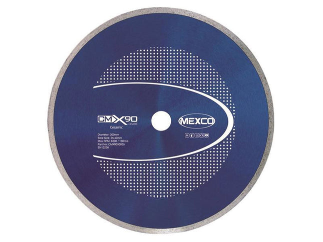 Mexco X90 Grade Ceramic Materials Diamond Blade 300 X 25.4Mm
