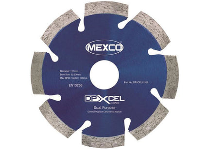Mexco Xcel Grade Dual Purpose Diamond Blade 115 X 22Mm