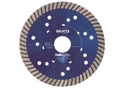 Mexco Xcel Grade Dual Purpose Turbo Diamond Blade 115 X 22Mm
