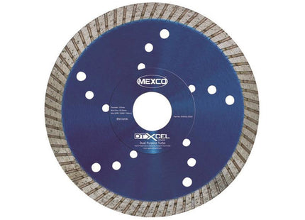 Mexco Xcel Grade Dual Purpose Turbo Diamond Blade 125 X 22Mm
