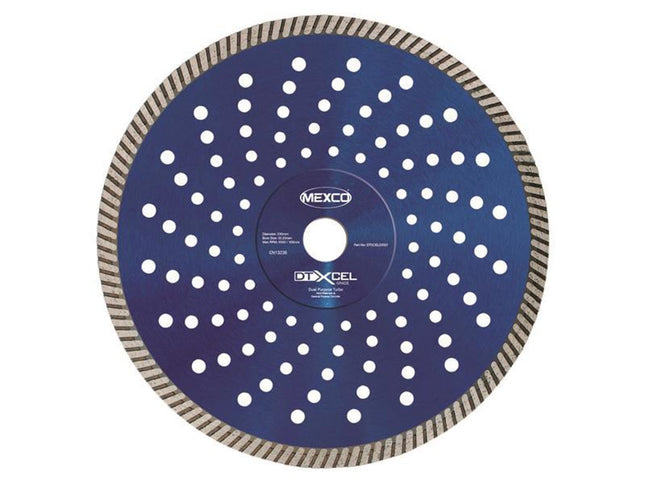Mexco Xcel Grade Dual Purpose Turbo Diamond Blade 230 X 22Mm