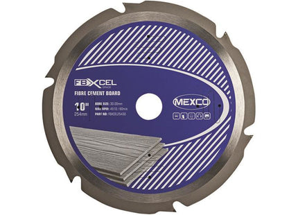Mexco Fibre Cement Board Pcd Blade 254 X 30Mm X 6T