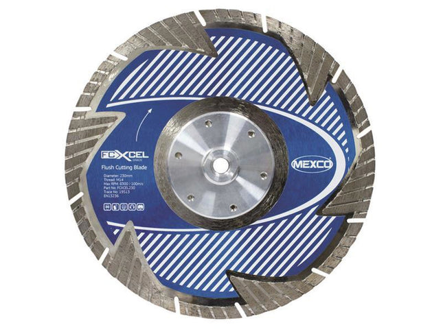 Mexco Fcxcel Grade Flush Cut Diamond Blade 230 X 22Mm