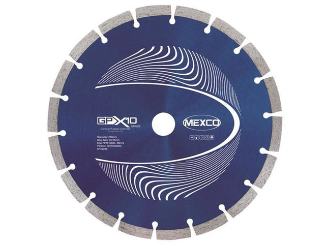Mexco Gpx10 Concrete Diamond Blade 230 X 22Mm