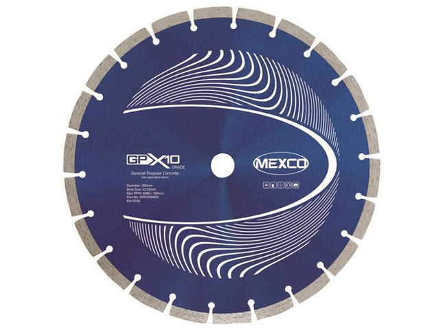 Mexco Gpx10 Concrete Diamond Blade 300 X 22.23Mm