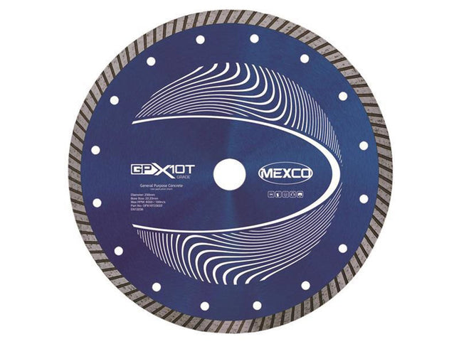 Mexco Gp Concrete Turbo Diamond Blade 230 X 22Mm