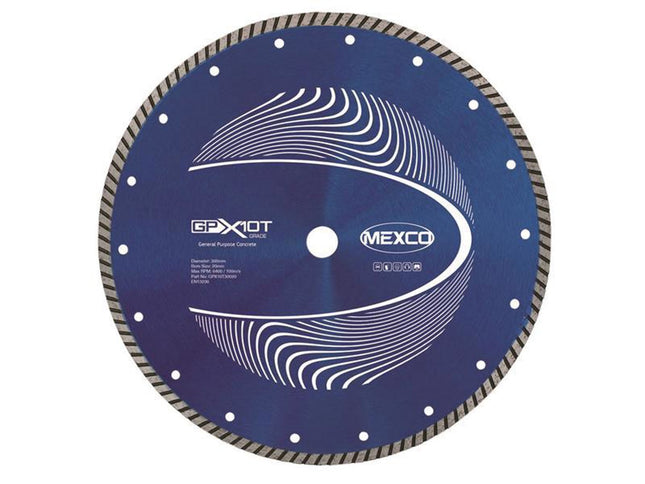 Mexco Gp Concrete Turbo Diamond Blade 300 X 20Mm