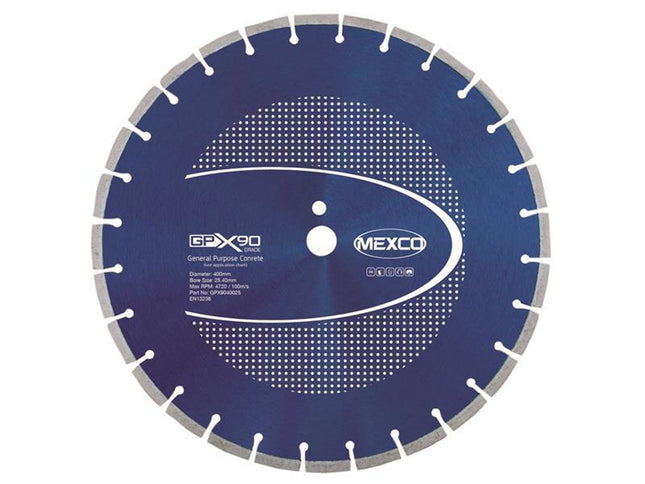 Mexco Gpx90 Concrete Diamond Blade 400 X 25.4Mm