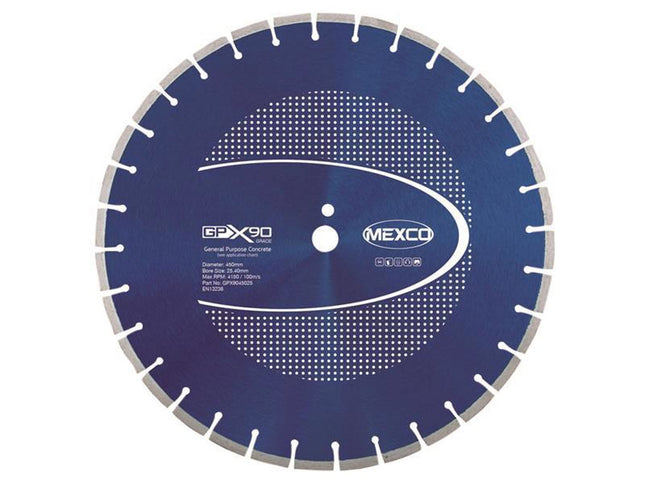 Mexco Gpx90 Concrete Diamond Blade 450 X 25.4Mm