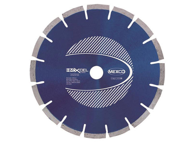 Mexco Xcel Grade Hard Materials Diamond Blade 230 X 22Mm