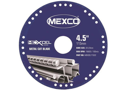 Mexco Xcel Grade Metal Cut Diamond Blade 115 X 22Mm