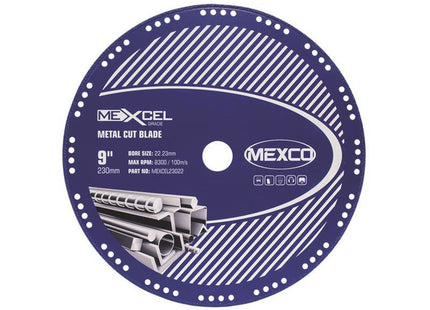 Mexco Xcel Grade Metal Cut Diamond Blade 230 X 22Mm