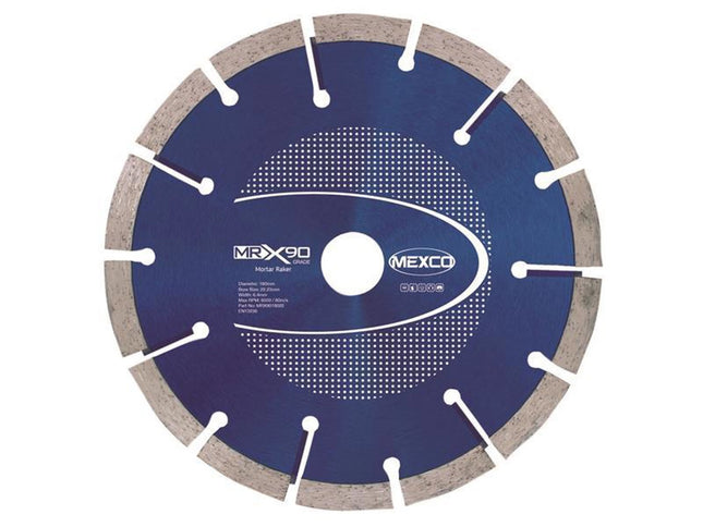 Mexco X90 Grade Mortar Raking Diamond Blade 180 X 22Mm