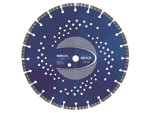 Mexco Xcel Grade Tri-Purpose Diamond Blade 350 X 20Mm