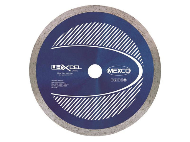 Mexco Uhxcel Ultra Hard Materials Diamond Blade 180 X 25.4Mm