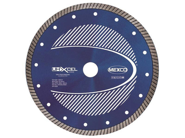 Mexco Uhxcel Ultra Hard Materials Diamond Blade 230 X 22Mm