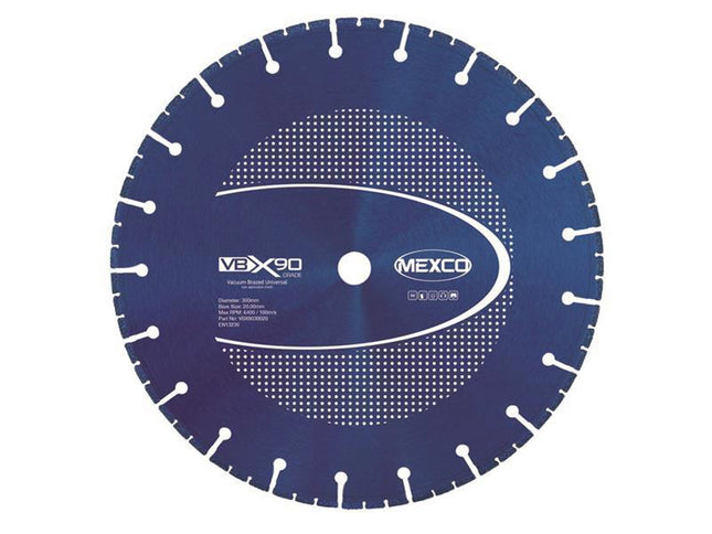 Mexco Vbx90 Grade Universal Diamond Blade 300 X 20Mm