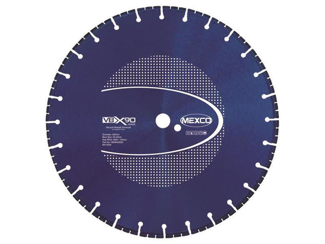 Mexco Vbx90 Grade Universal Diamond Blade 400 X 25.4Mm