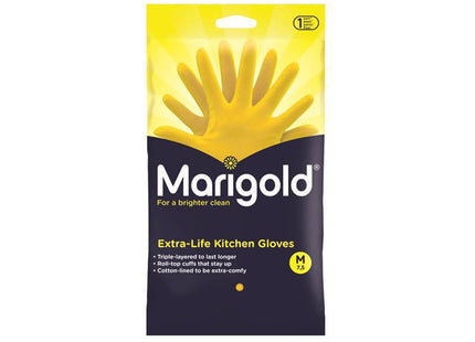 Marigold Extra-Life Kitchen Gloves - Medium (6 Pairs)