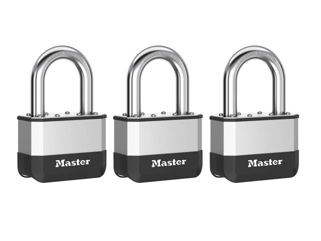 Master Lock Elite Laminated 67Mm Padlock - 38Mm Shackle (Pack Of 2)