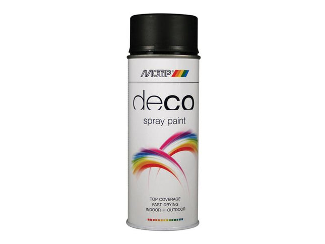 MOTIP¨ Deco Spray Paint Matt RAL 9005 Deep Black 400ml MOT01601