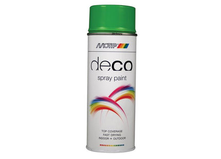 MOTIP¨ Deco Spray Paint High Gloss RAL 6018 Yellow Green 400ml MOT01607