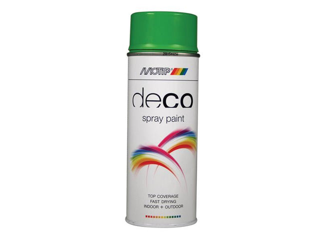 MOTIP¨ Deco Spray Paint High Gloss RAL 6018 Yellow Green 400ml MOT01607