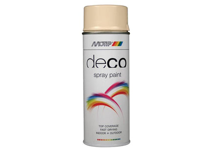 MOTIP¨ Deco Spray Paint High Gloss RAL 1015 Light Ivory 400ml MOT01610